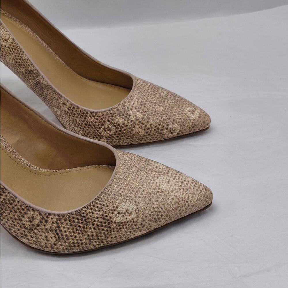 Michael Kors Womens Heels Size 6M Snakeskin Wedding Cocktail Party Evening Pumps - Picture 10 of 12